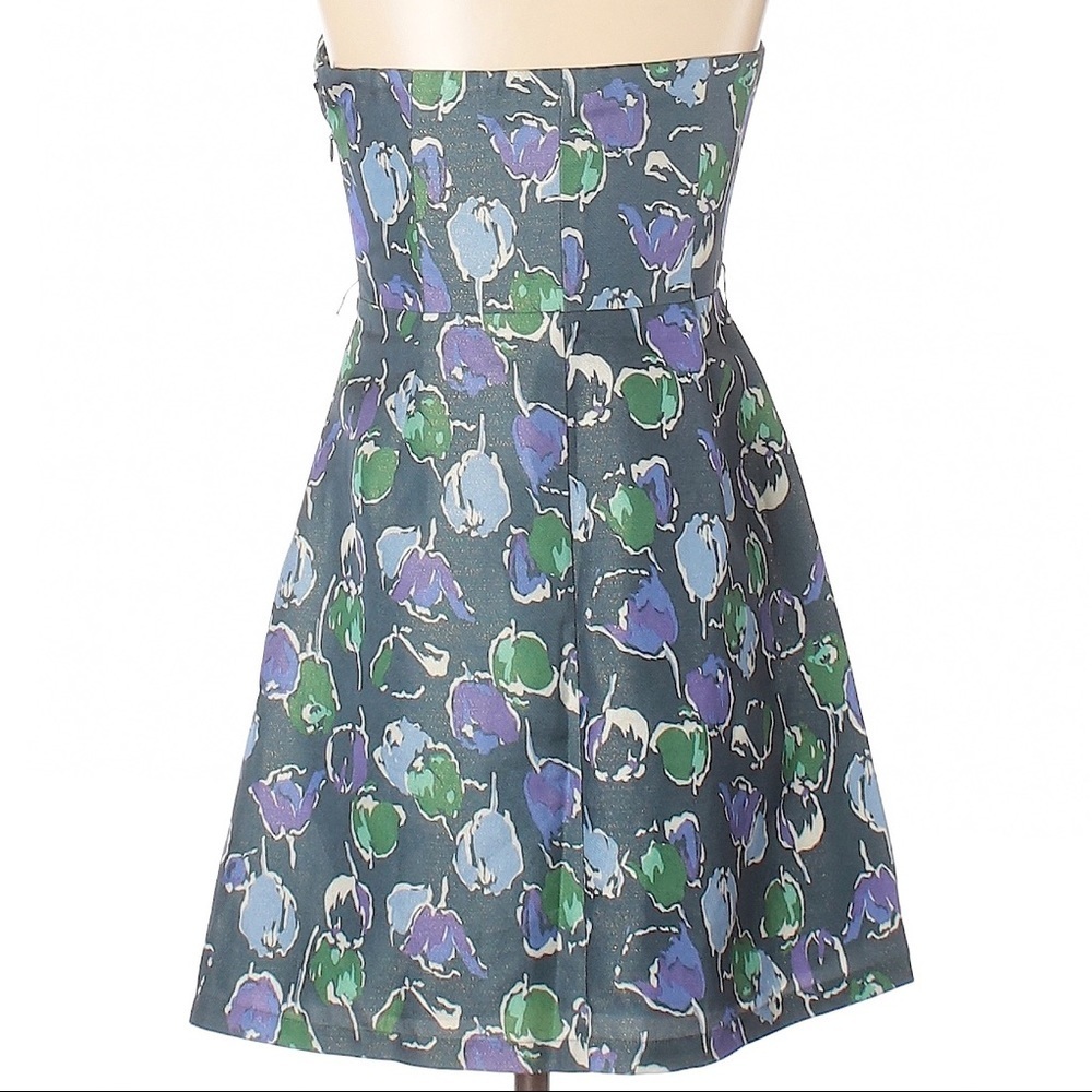 American Eagle Outfitters Strapless Floral Dress Size 0 - Picture 2 of 6
